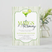 Margs Matrimony Margarita Bistro Bridal Shower 招待状 (スタンド正面)