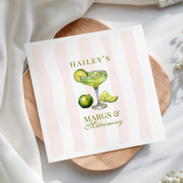 Margs & Matrimony Margarita Bridal Shower スタンダードカクテルナプキン