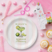 Margs & Matrimony Margarita Bridal Shower ペーパープレート (パーティー)