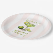 Margs & Matrimony Margarita Bridal Shower ペーパープレート (アングル)