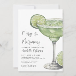 Margs & Matrimony Margarita Bridal Shower 招待状