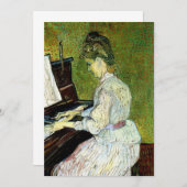 Marguerite Gachet at the Piano by Vincent van ゴッホ (正面/裏面)