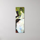 Marguerite Gachet at the Piano by Vincent van ゴッホ キャンバスプリント (正面)