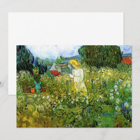 Marguerite Gachet in Garden by Vincent van ゴッホ (正面/裏面)