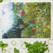 Marguerite Gachet in Garden by Vincent van ゴッホ キッチンタオル (折り畳み)