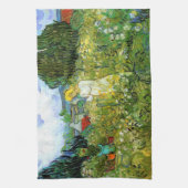 Marguerite Gachet in Garden by Vincent van ゴッホ キッチンタオル (縦)