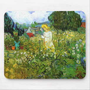 Marguerite Gachet in Garden by Vincent van ゴッホ マウスパッド
