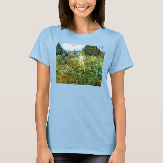 Marguerite Gachet in Garden by Vincent van ゴッホ Tシャツ (正面)