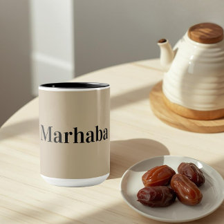 Marhaba - シンプルなアラビア語の挨拶 マグカップ