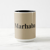 Marhaba  - simple   Arabic greeting マグカップ (中央)