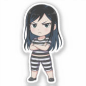 Mari Kurihara Chibi Dom Look シール (正面)