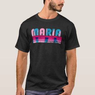 MARIA名パーソナライズされたレトロヴィンテージ80s 90s Birt Tシャツ