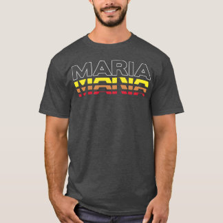 Maria ファーストネーム 楽しい ヴィンテージ 夕日 Maria ギフト Tシャツ