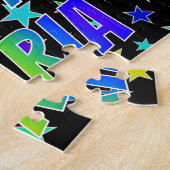 "MARIA"名、おもしろい"ハッピーバースデー" ジグソーパズル (側面)