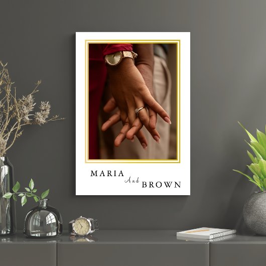 "Maria & Brown" Modern Minimalist Wedding |Elegant 招待状