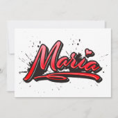 Maria Heart Splash Graffiti Karte カード (正面)