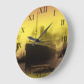© MARIA MADRUGAS 121 Titanic-Departing ラージ壁時計 (傾斜)