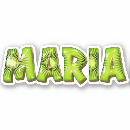 Maria Name Kiwi Design Aufkleber Sticker シール (正面)