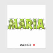Maria Name Kiwi Design Aufkleber Sticker シール (シート)