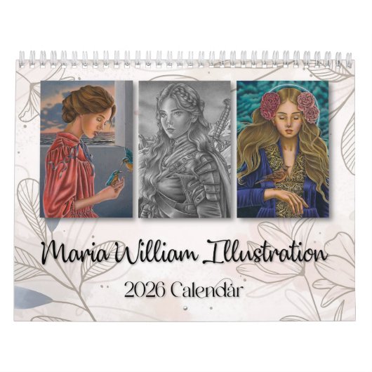 Maria William Illustration 2026 calendar カレンダー (カバー)