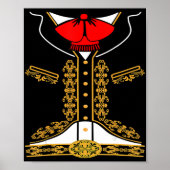 Mariachi Charro Mexican Costume For Cinco De Mayo  ポスター (正面)