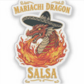 Mariachi Dragon Salsa シール (正面)
