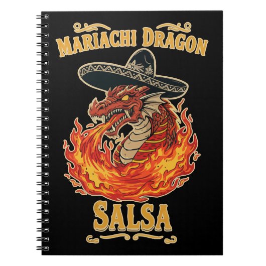 Mariachi Dragon Salsa ノートブック (正面)