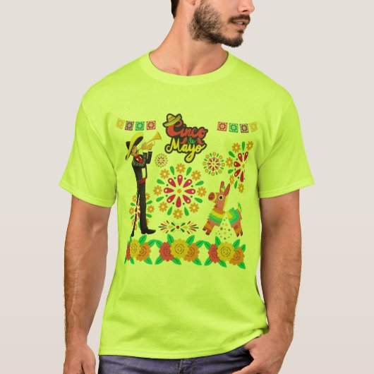 Mariachi magic nights pale green tシャツ (正面)