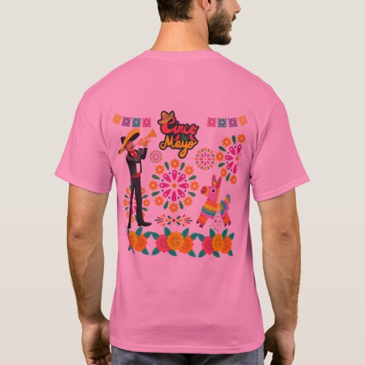 Mariachi magic nights pink tシャツ (裏面)
