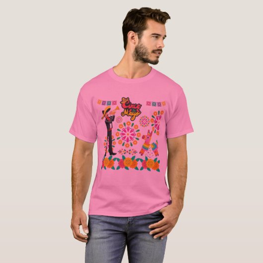 Mariachi magic nights pink tシャツ (正面フル)
