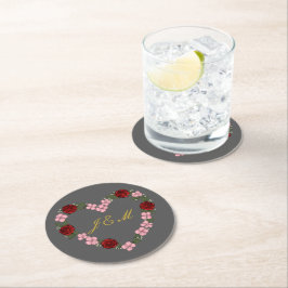 mariage gris ラウンドペーパーコースター