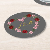 mariage gris ラウンドペーパーコースター (アングル)