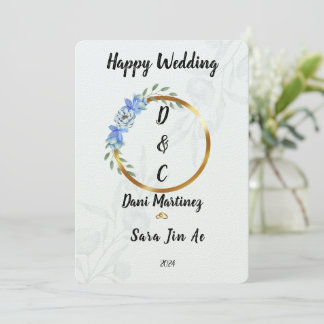  Mariages Happy Wedding 招待状