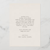 MARIAHゴールドフォイルレトロファミリーおもしろいクリスマスフォト 箔シーズンカード (裏面)