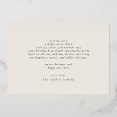 MARIAHバラゴールドフォイルファミリーメリークリスマス 箔シーズンカード (裏面)