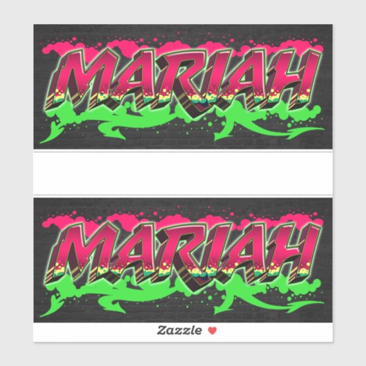 Mariah Vorname Name Graffiti Aufkleber Sticker シール (シート)