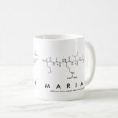Marianペプチド名mug コーヒーマグカップ (正面右)