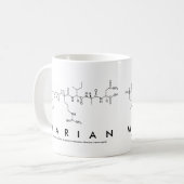 Marianペプチド名mug コーヒーマグカップ (正面左)