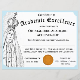 Marian Academic Achievement Certificate発行