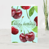 Marian Cherry Birthday Card カード (正面)