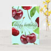 Marian Cherry Birthday Card カード (黄色い花)