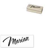 Marian name cursive装飾台本フォント ラバースタンプ (押印)