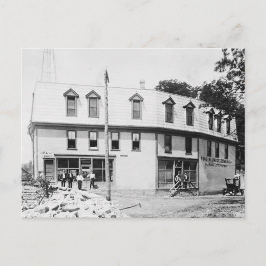 Marianna Pennsylvania Hazlett Billiards Pa 1910 ポストカード (正面)