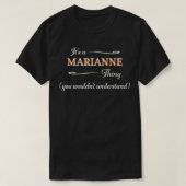 MARIANNEの事だ、君はNaを理解しないだろう Tシャツ (デザイン正面)