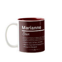 Marianne, Girl Personalized Name Definition Mug