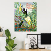 Marianne North – ハネフラワーとハネスクーカー ポスター (ホームオフィス)