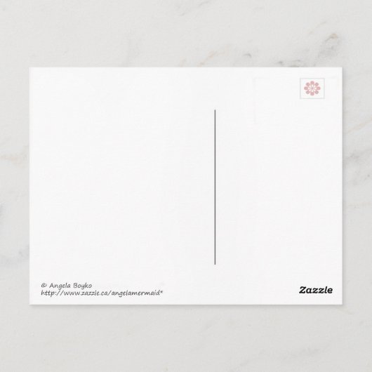 Marianne Stokesによるハンガリーの聖エリザベス ポストカード (裏面)