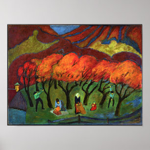 Marianne von Werefkin – 山の果実収穫 ポスター