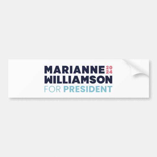 Marianne Williamson氏(2024年社長用) バンパーステッカー (正面)