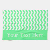 Maribu Seaooam Wave Chevronカスタマイズ可能 キッチンタオル (横)